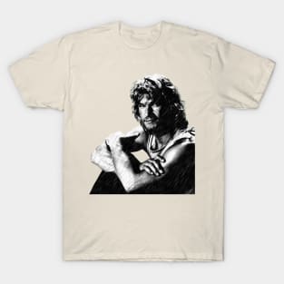 Patrick Swayze bw Retro T-Shirt